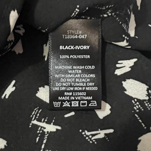 Lush X-LARGE Mila Relaxed Blouse - Stitch Fix Button Up Long Sleeve Elastic Cuff - Picture 12 of 14